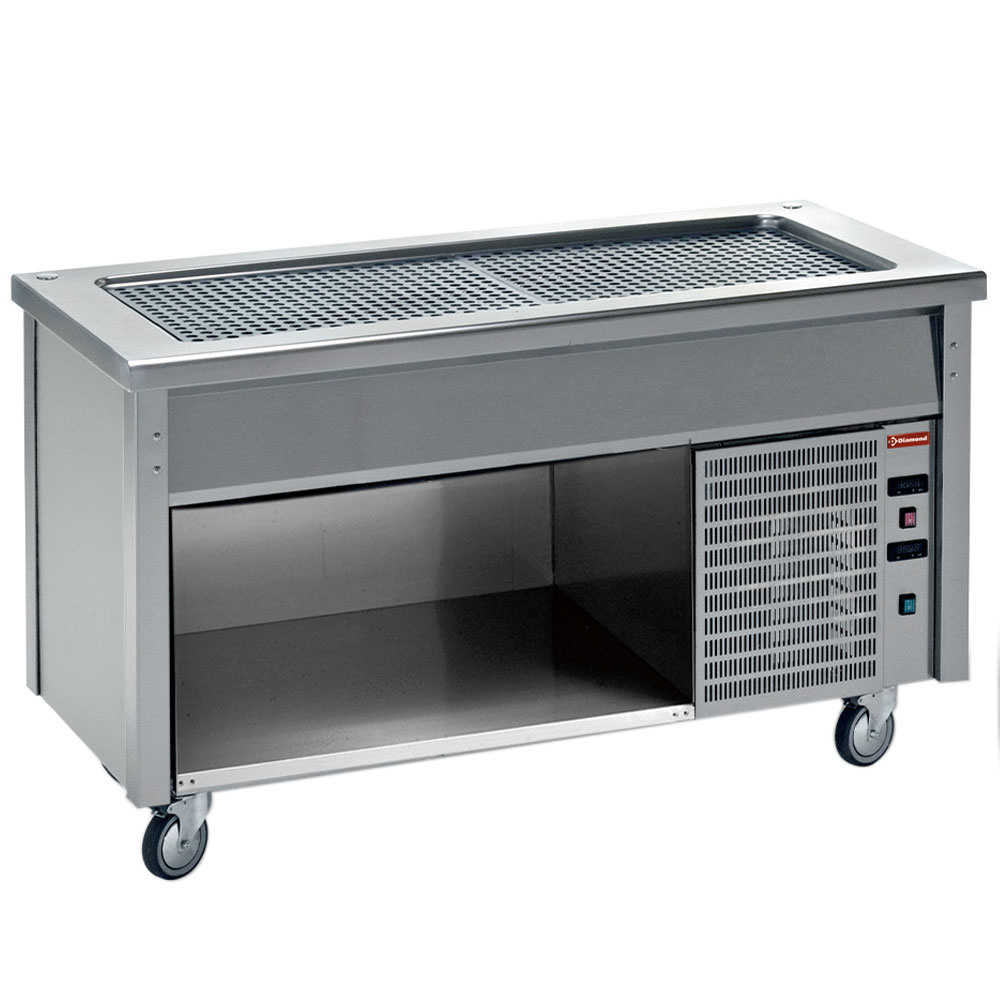 Diamond Modulare Self-service 700 Element mit Kühlplatte auf offenem Unterschrank