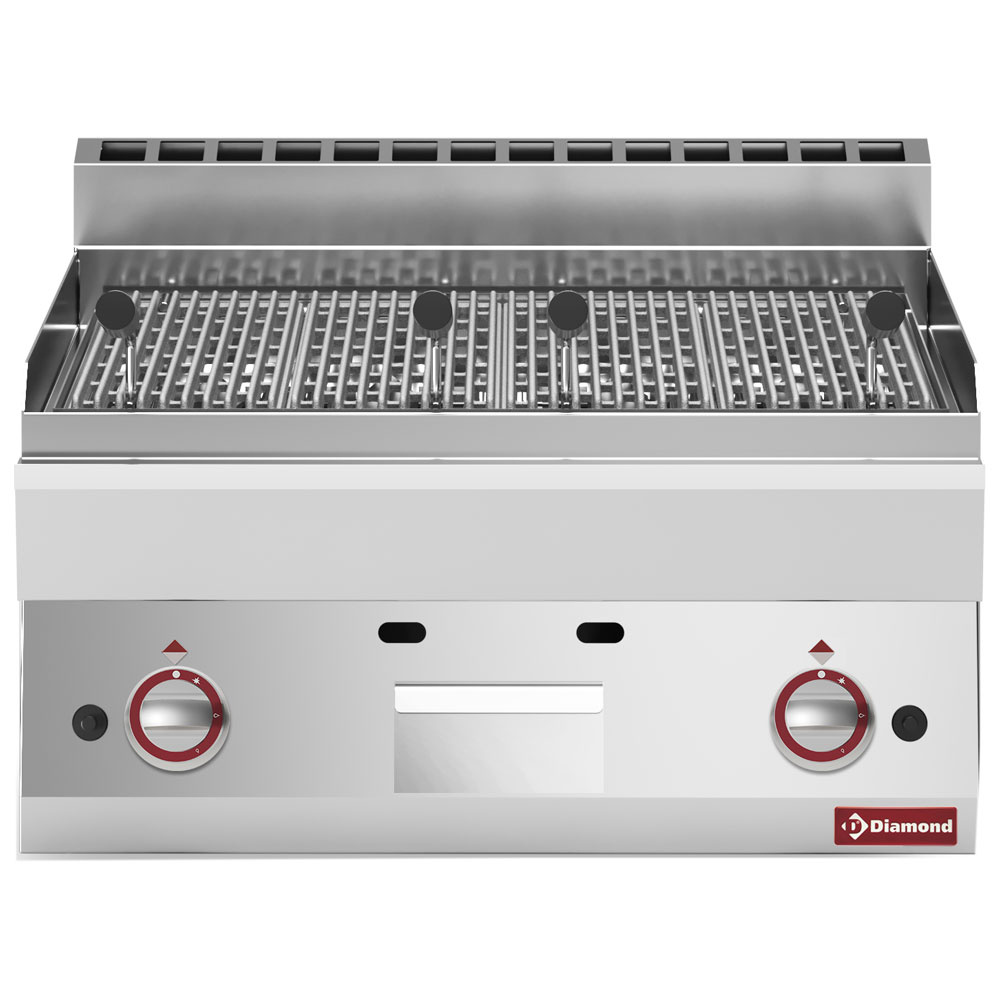 Diamond Kochserie Modular ALPHA 650 Gas Lavasteingrill, Rost aus Gusseisen -Top-
