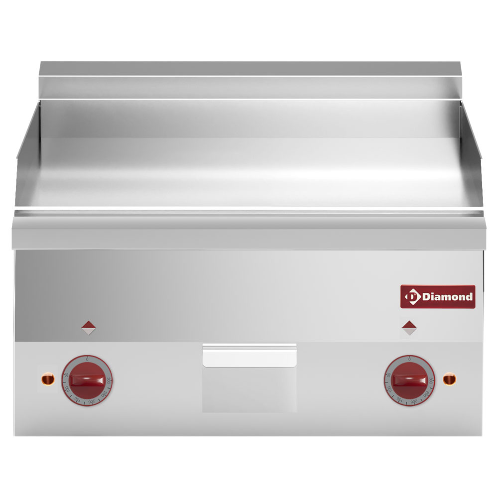Diamond ELECTRIC Elektro Grillplatte, glatt "verchromt" -Top-