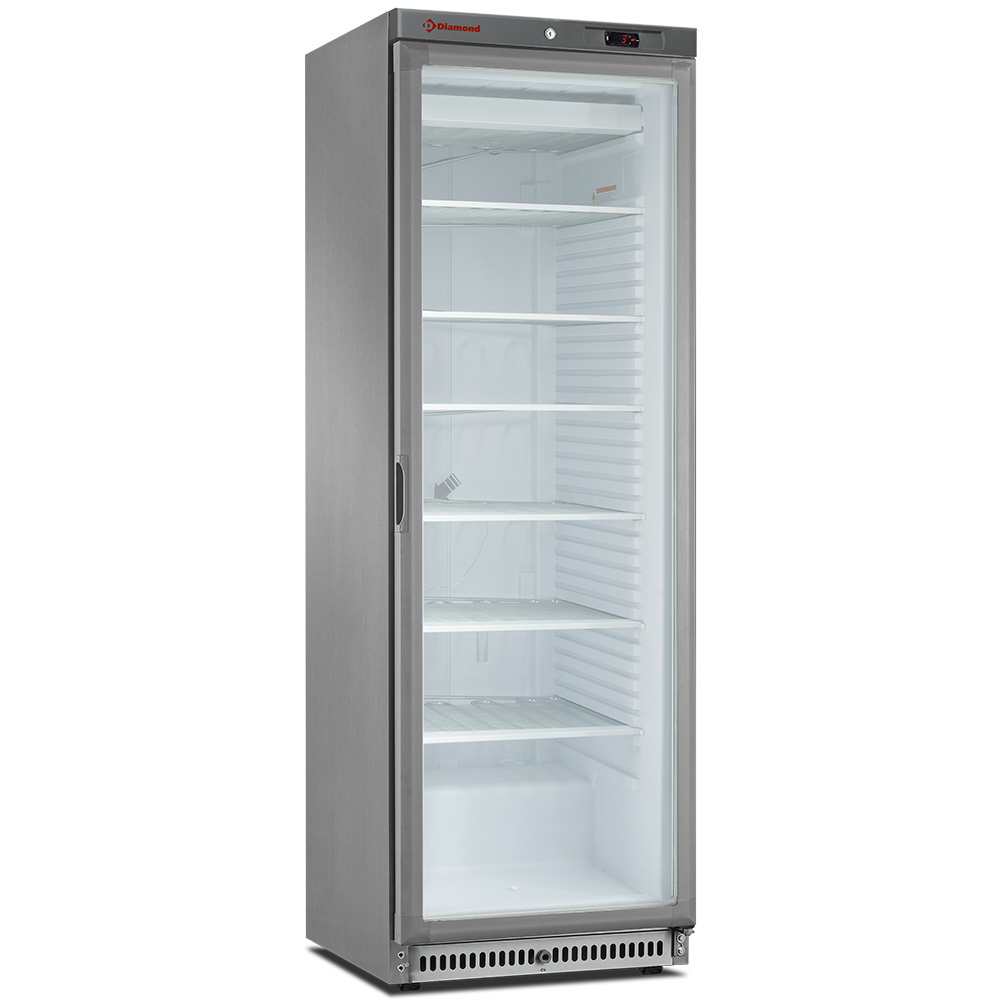Diamond Kuehl/Gefrieschraenke Gefrierschrank, statisch, Glastür, 400 Liter. aus Edelstahl