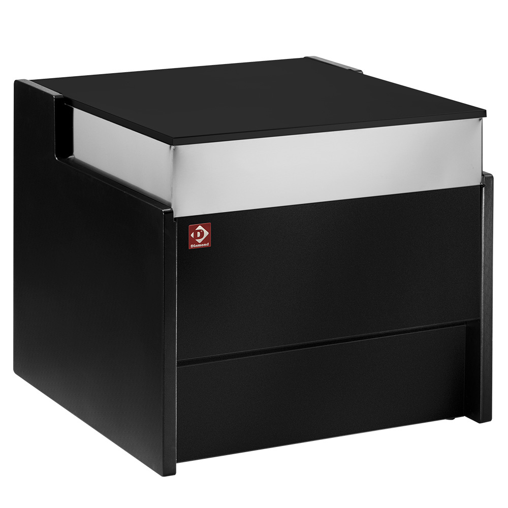 Diamond Vitrinen-Theken Kassenelement 1000 mm - SCHWARZ