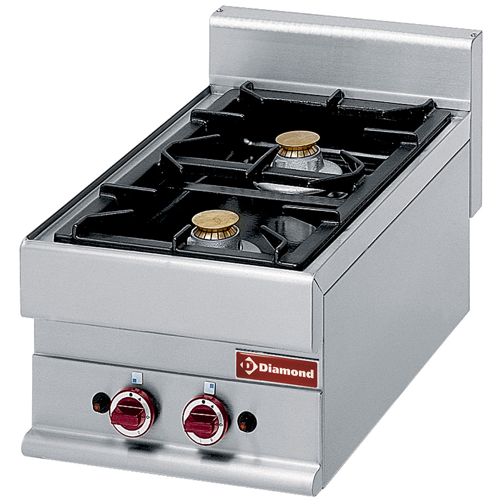 Diamond Kochserie Modular ALPHA 650 Gasherd 2 Brenner -Top-