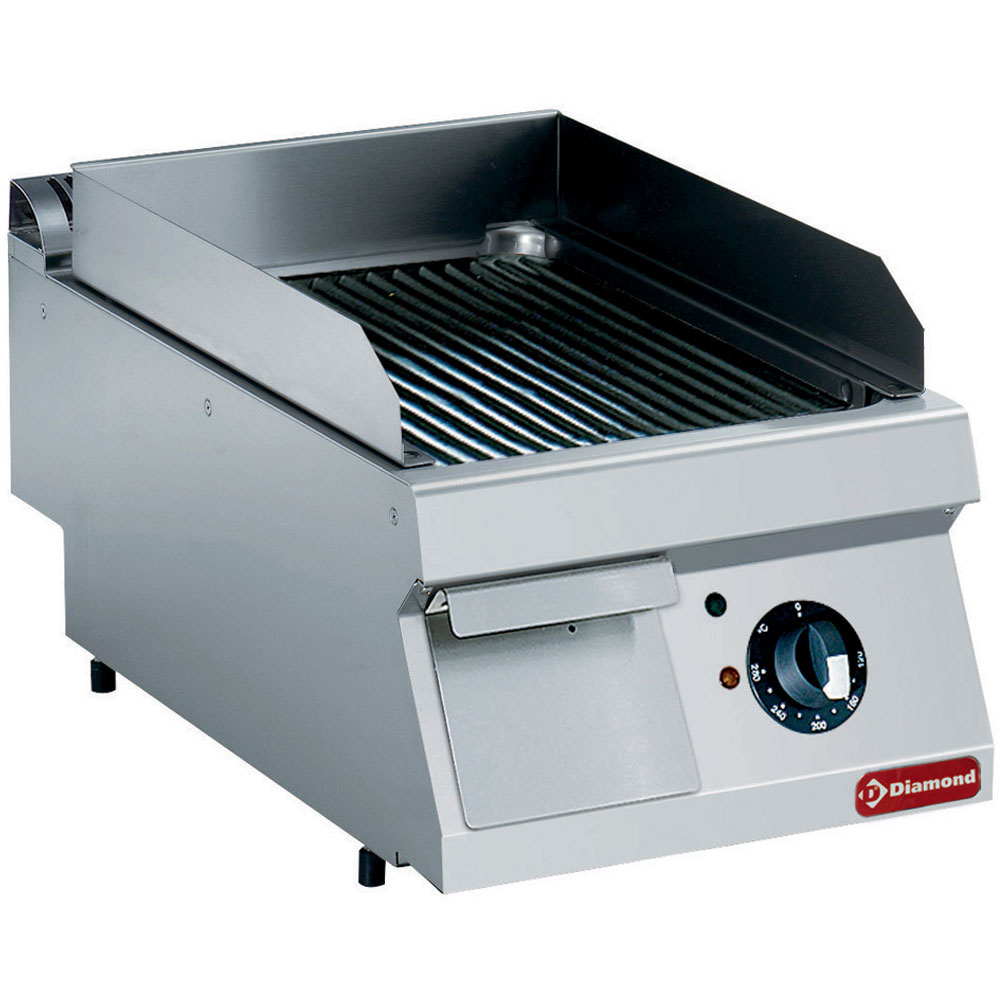Diamond Kochserie MAXIMA 700+ Elektro Grillplatte, gerillt -TOP-