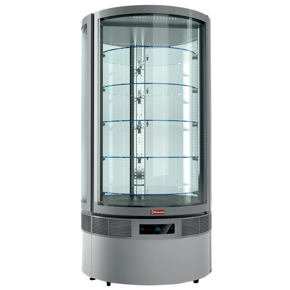Diamond 790 Lt Vitrine, zylindrisch, 5 Ebenen, belüfter