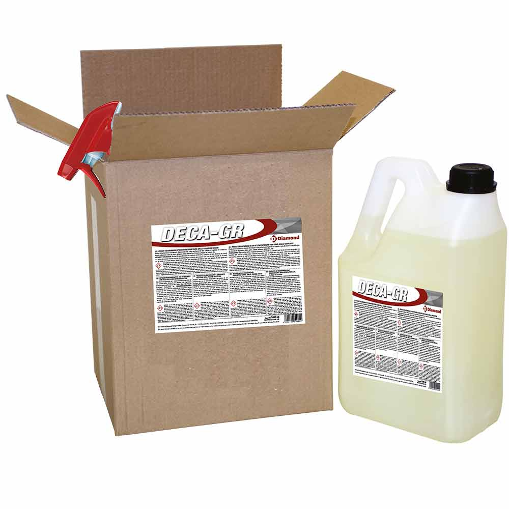 Diamond Entkarbonierungsmittel Entkarbonierungsmittel und Fettlöser für Öfen, Grills, Induktionsplatten. - 2 BD. x 5 LT/6,25 KG + PULV.    (+ Pulverisateur)