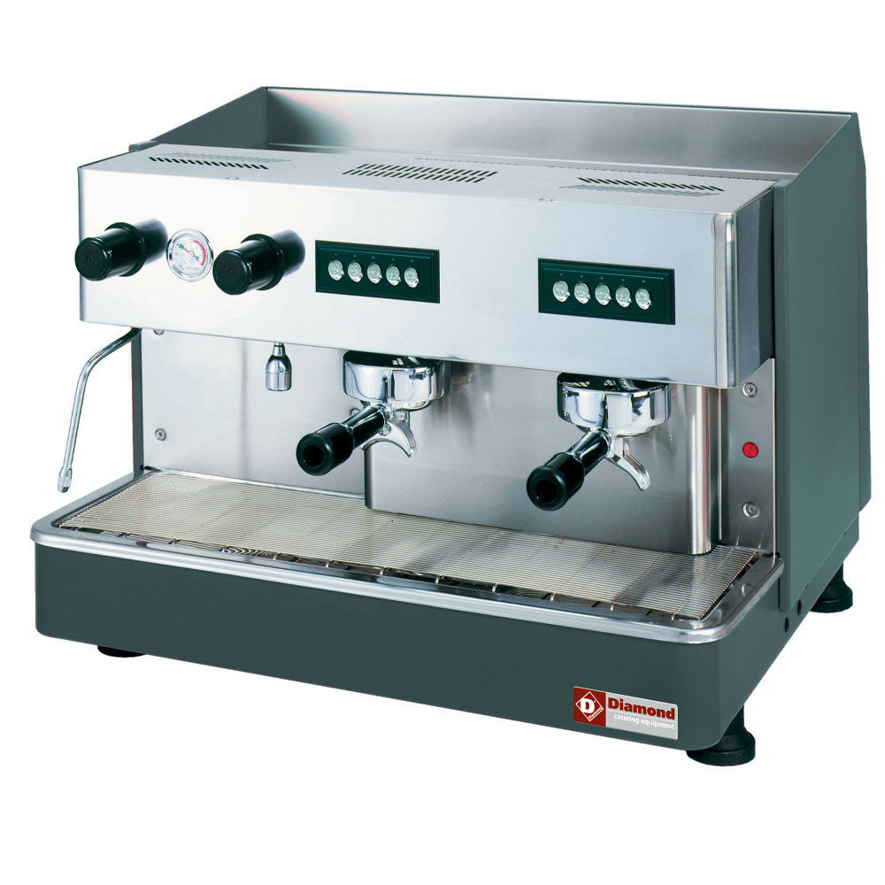 Diamond Espresso-Kaffeemaschinen Espressomaschine 2-gruppig, automatisch