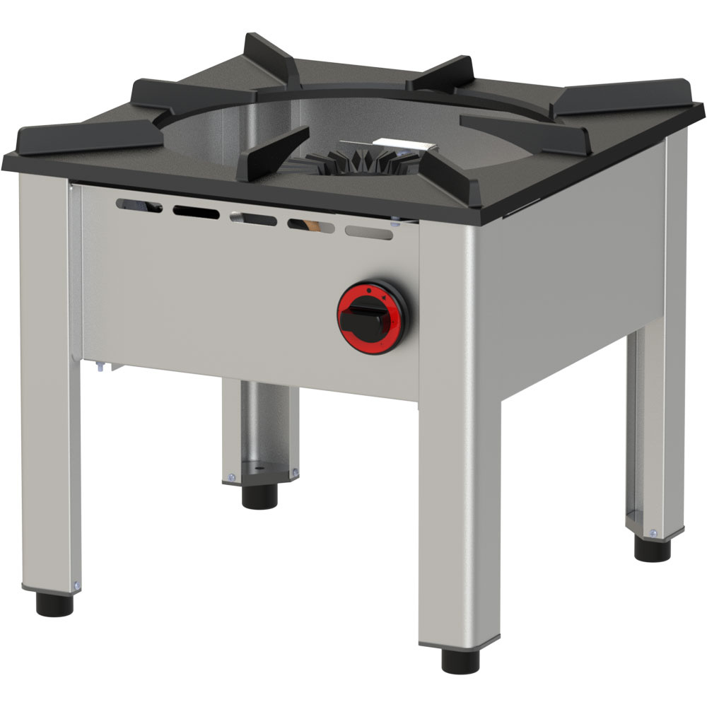 Diamond Herd EL/GAS Gas Hockerkocher - 1 Brenner (13Kw)