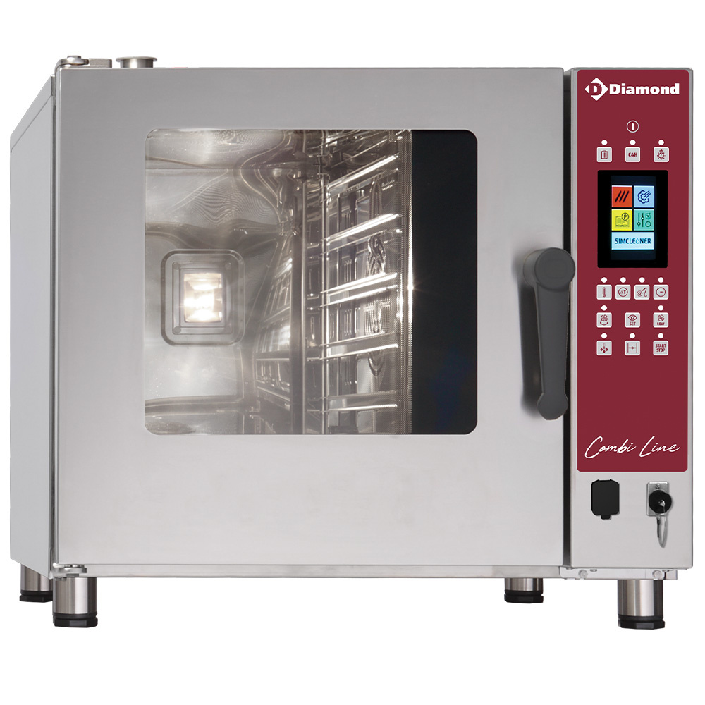 Diamond Kombidämpfer Direkt Elektroofen Dampf/Konvektion TOUCH SCREEN, 5x GN 1/1 - AUTO-CLEANING