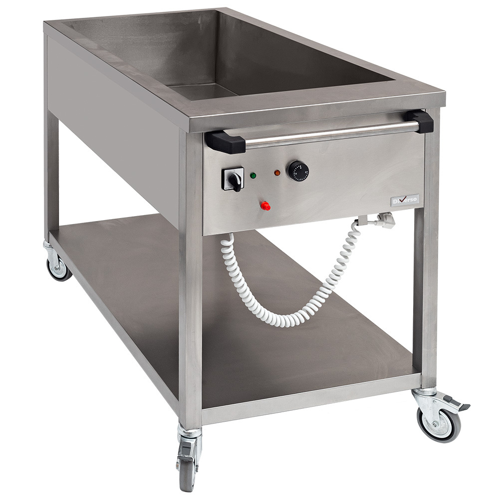 Diverso Bain-marie Mobiler Bain Marie 3x GN1/1
