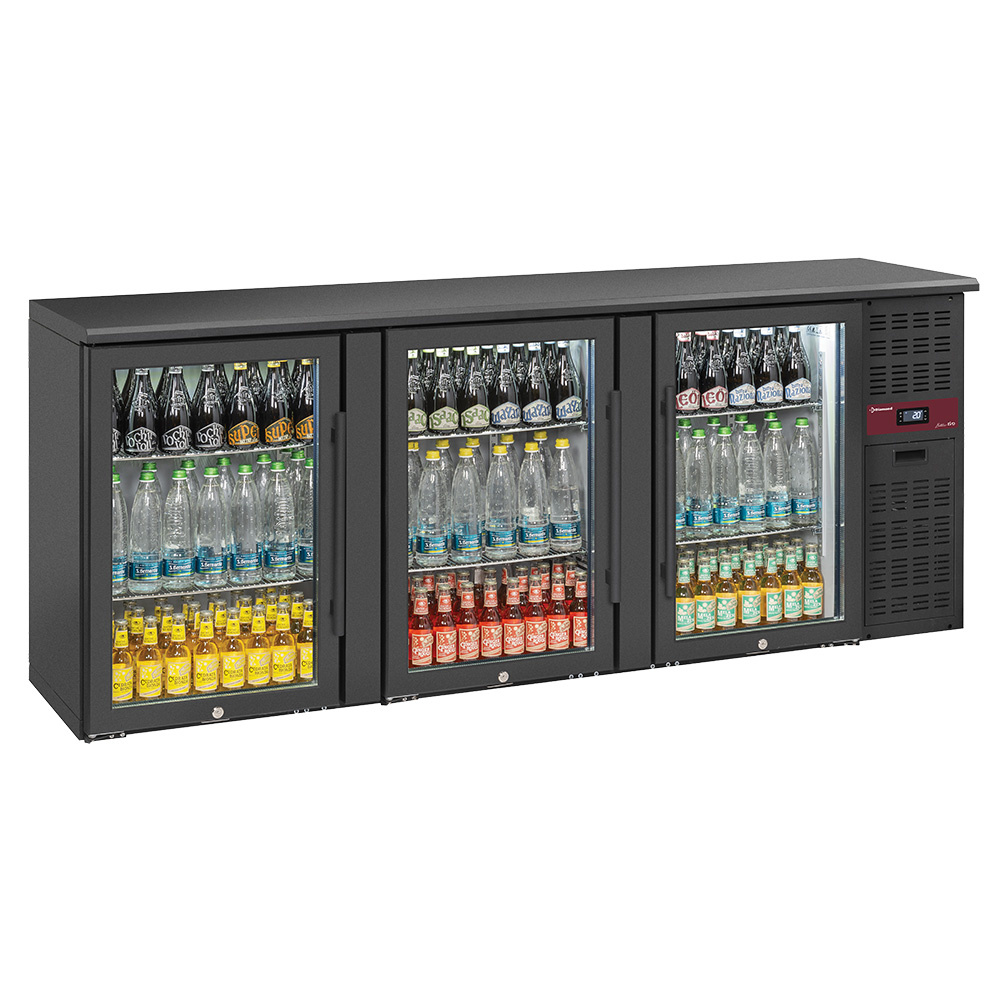 Diamond Flaschenkuehlschranke Flaschenkühlschrank 3 Glastüren, 500 Liter, verstellbare Füße