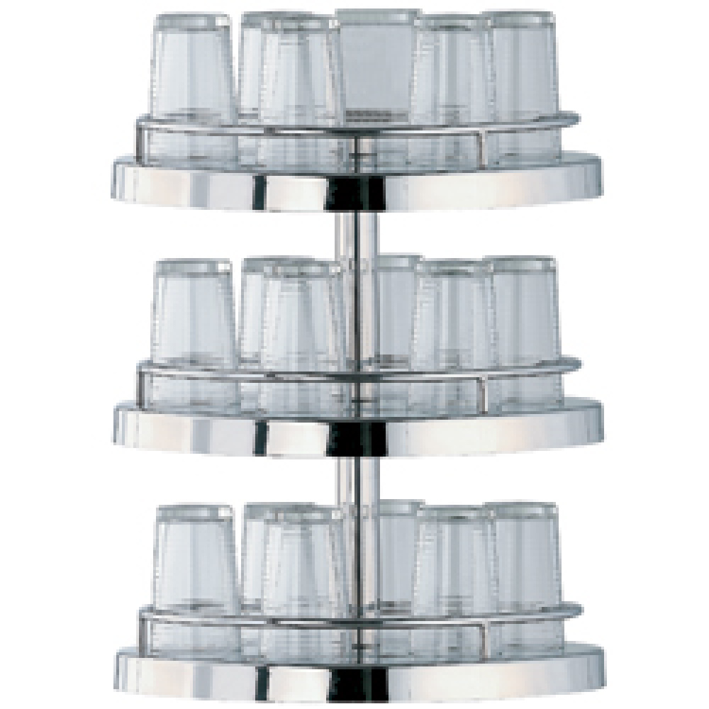 Diamond Structures carafes und verres Ständer 3 Ebenen für Glaskannen und Gläser, Ø 400 mm