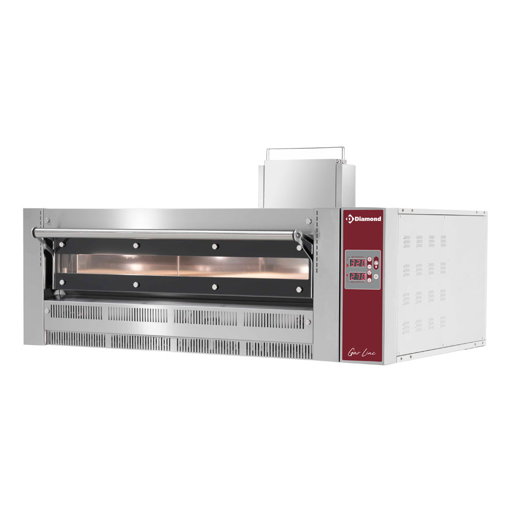 Diamond Pizzaoefen Gas Ofen, 6 Pizzen Ø 350 mm