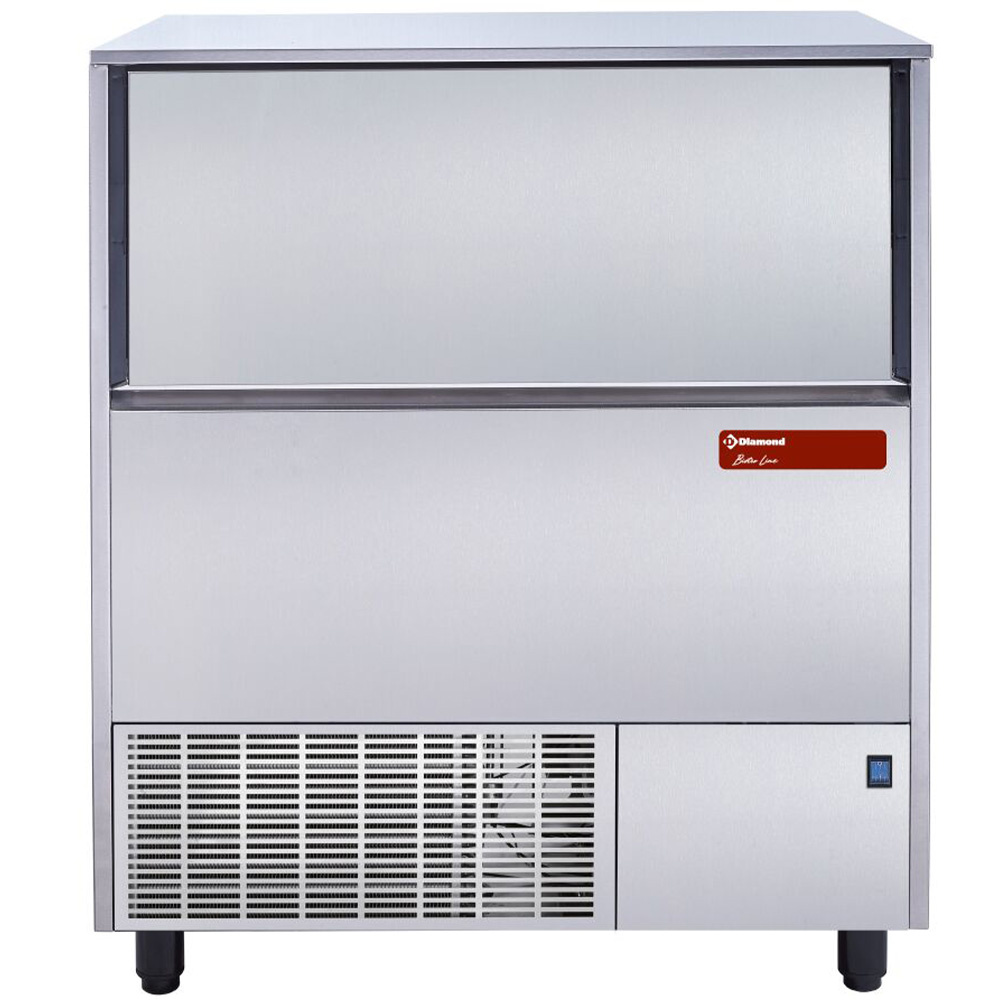 Diamond 140 Kg / AIR CONDENSEUR Eiswürfelbereiter, Eiswürfel mit Hohlraum, 122 kg mit Reservebehälter 50 kg
