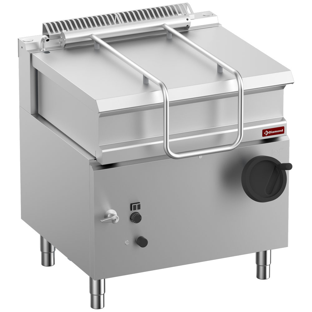Diamond Kochserie OPTIMA 700 Gas-Kippbratpfanne, Edelstahlbecken, 60 Liter