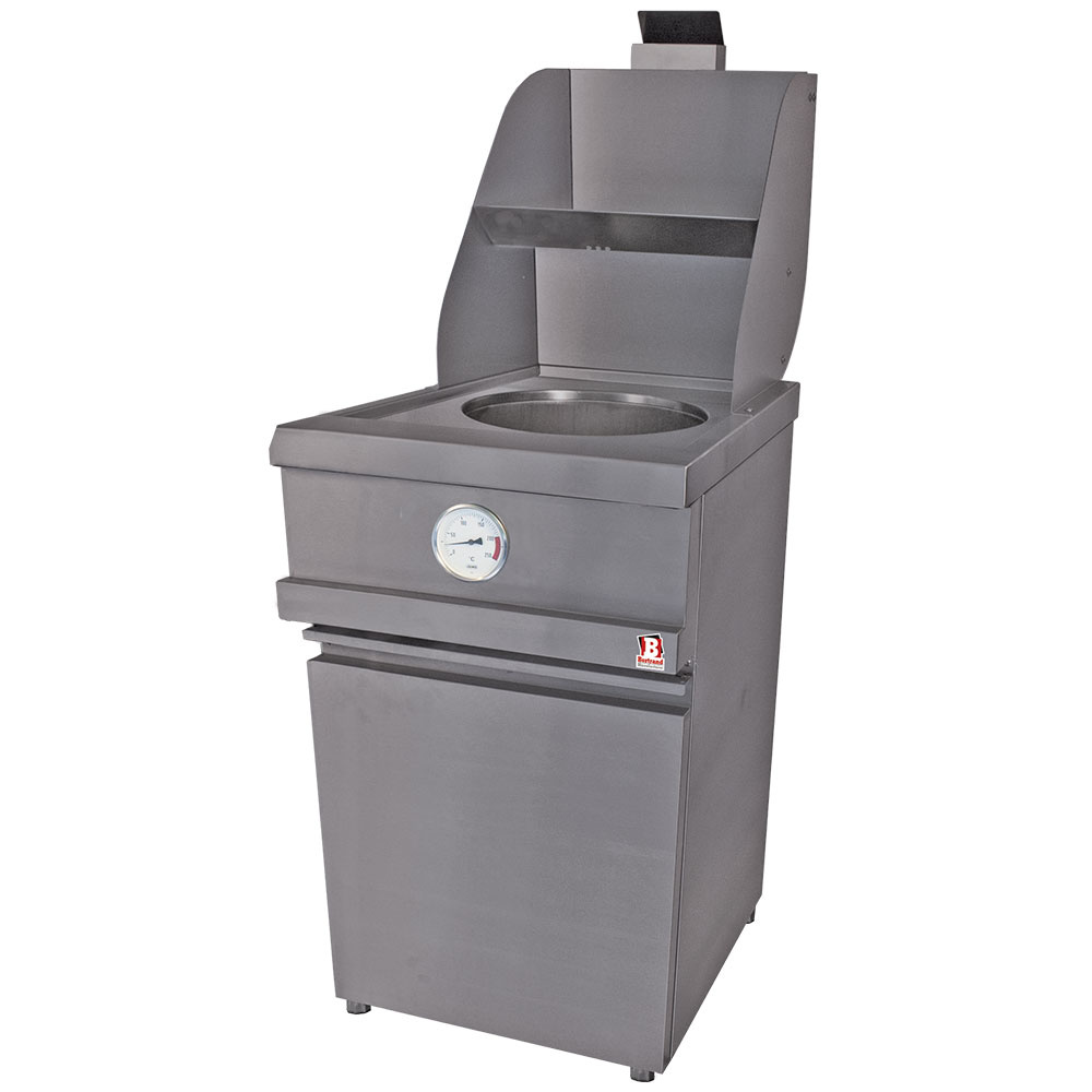 Diamond Friteusen Gas-Fritteuse HEAVY DUTY, 1 rundes Becken, mechanisch