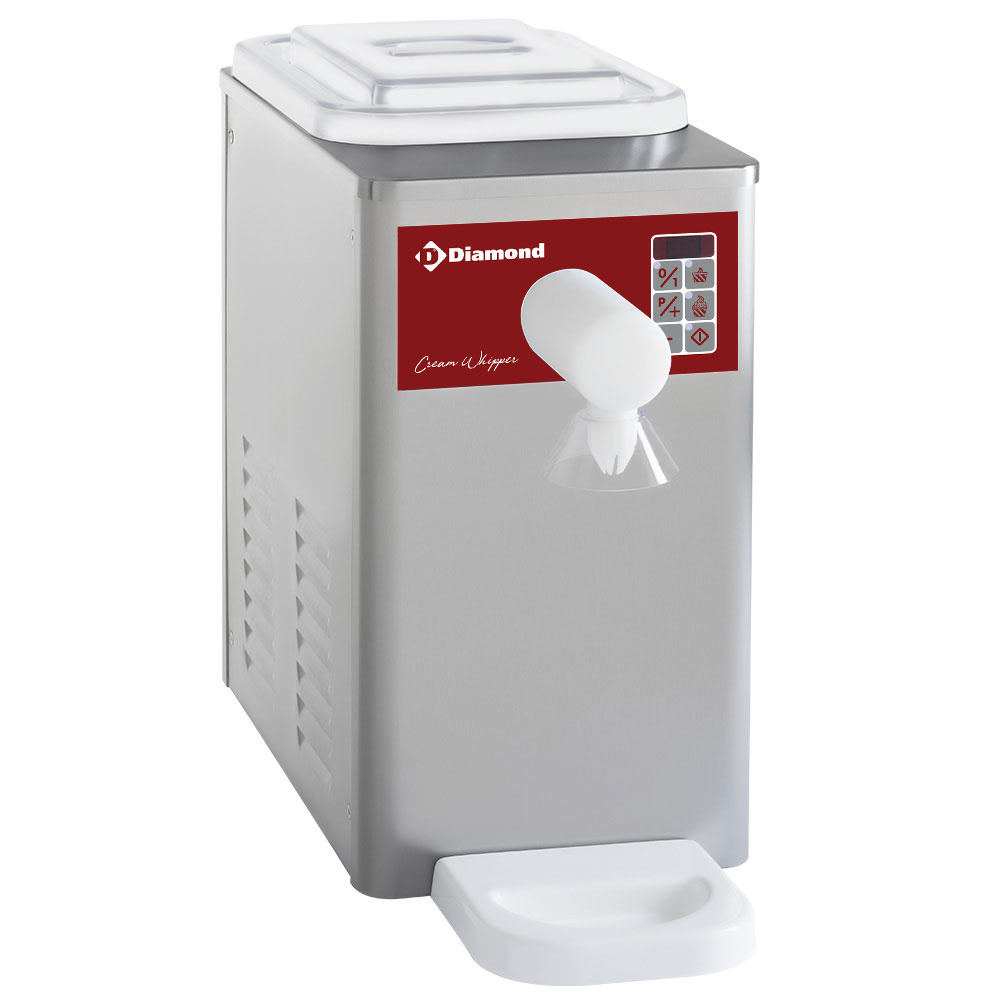 Diamond Sahnemaschine Sahnemaschine gekühlt aus Edelstahl, 5 L Behälter (300 L/Std.)