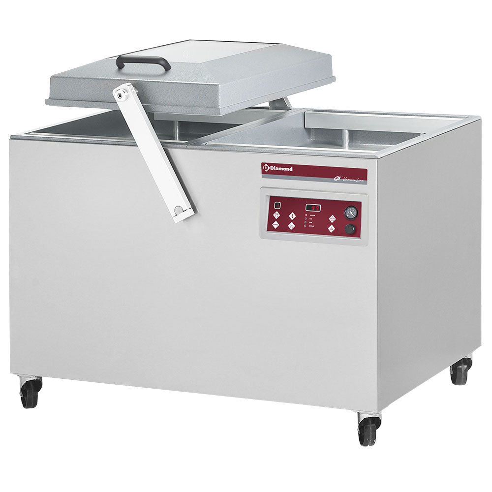 Diamond STANDARD Vakuummaschine,  Doppelkammer 550x700xh235 mm. - 100 m3/h