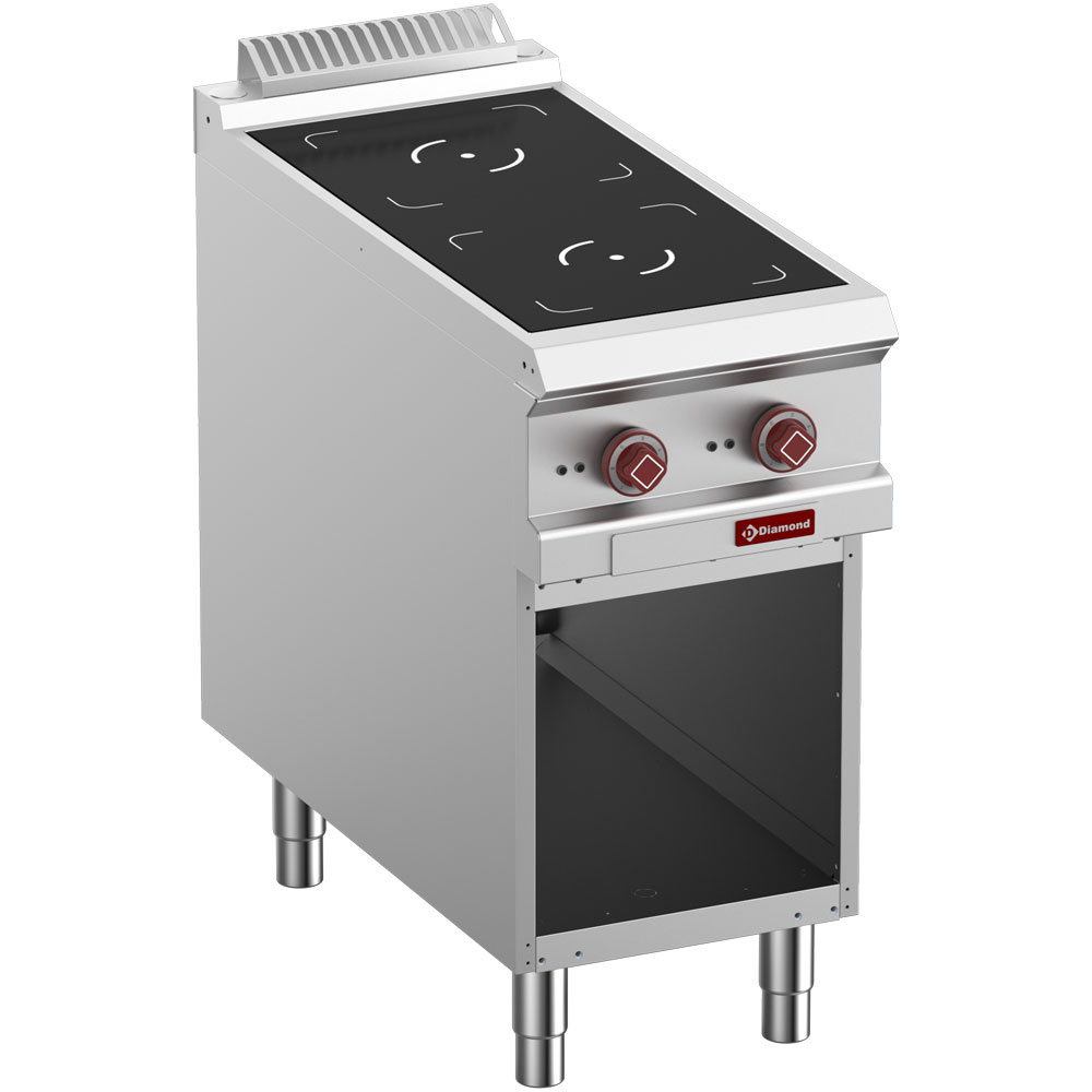 Diamond Kochserie 900 Elektro-Ofen, 2 Induktionszonen, offener Unterbau