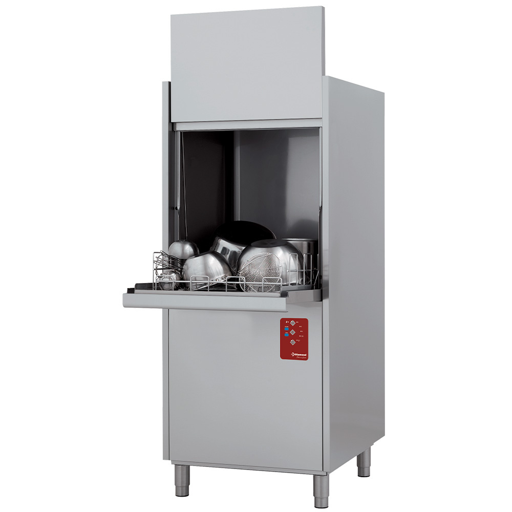 Diamond DOUBLE SKIN Topfspülmaschine Korb 550x610 mm + Break Tank