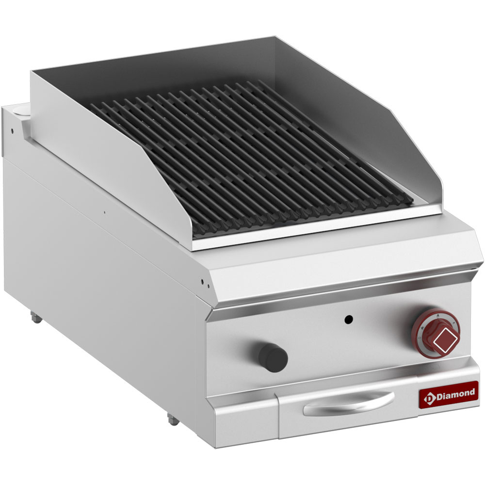 Diamond GAS Lavasteingrill, Modul 1/2, Rost aus Eisen "doppelseitig"  -Top-