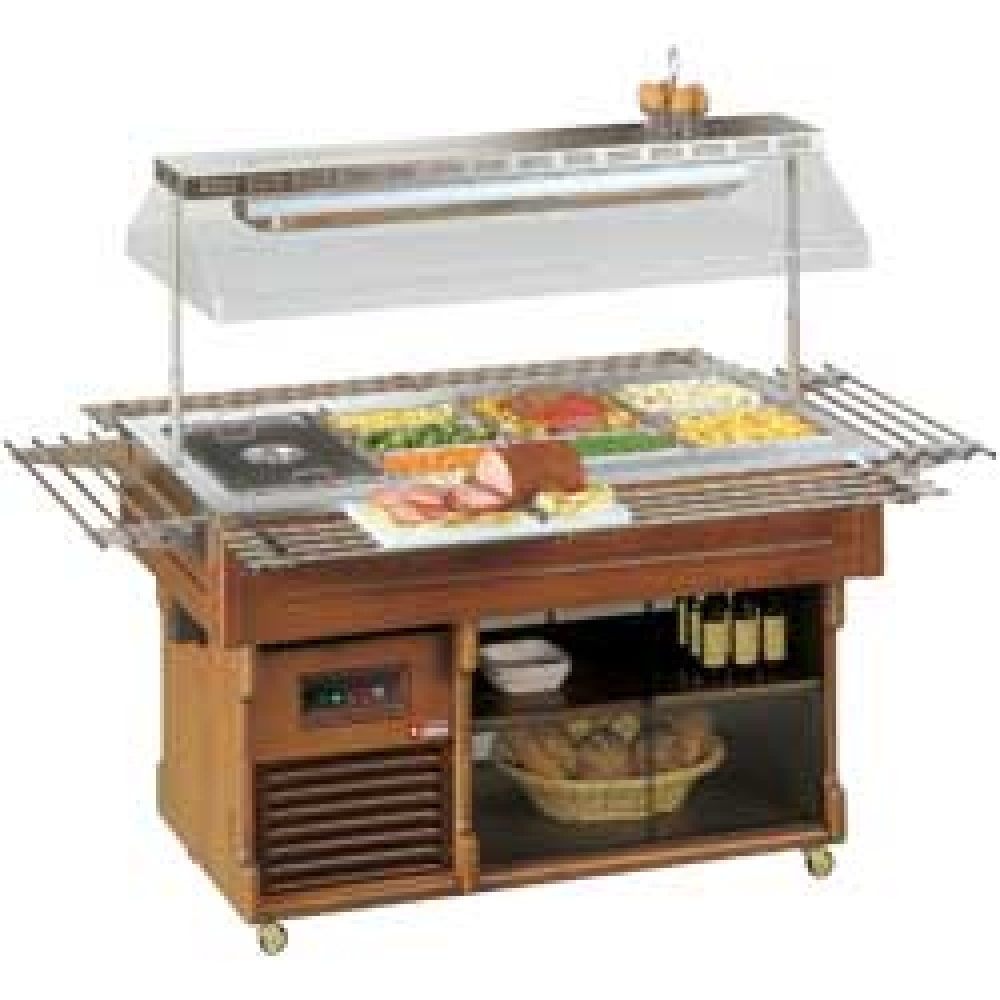 Diamond Buffets Bain-Marie Heißbuffet Kapazität 4x GN 1/1