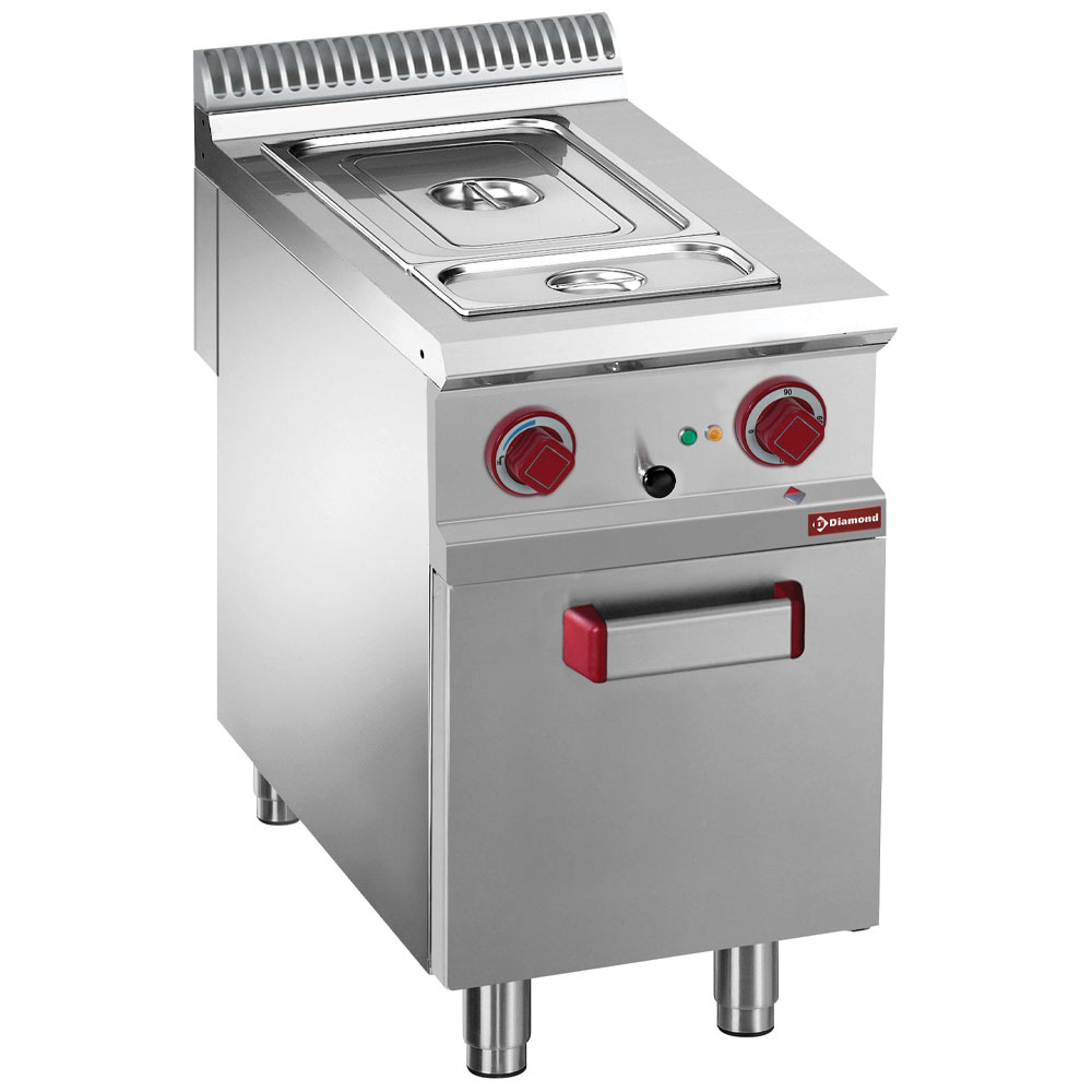 Diamond ELECTRIC Elektro-Bain-Marie  4x GN 1/3-150mm, offener Unterschrank