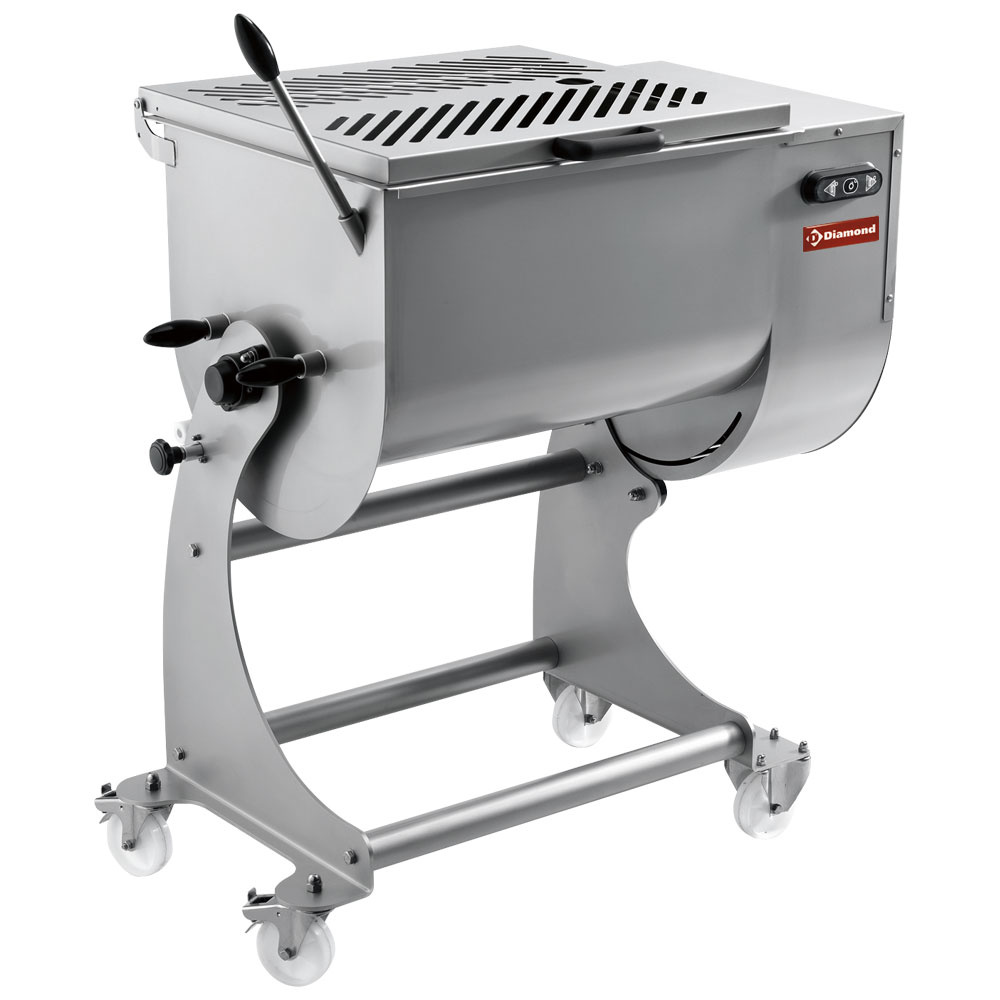 Diamond Fleischmixmaschine Edelstahl Fleischmixmaschine 80 kg, Stand mit Rädern