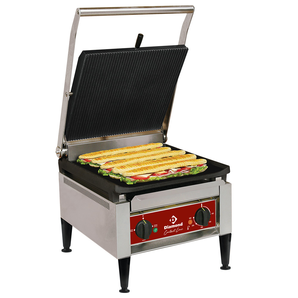 Diamond ELECTRIC Kontaktgrill "HOHE LEISTUNG", emaillierte Platten