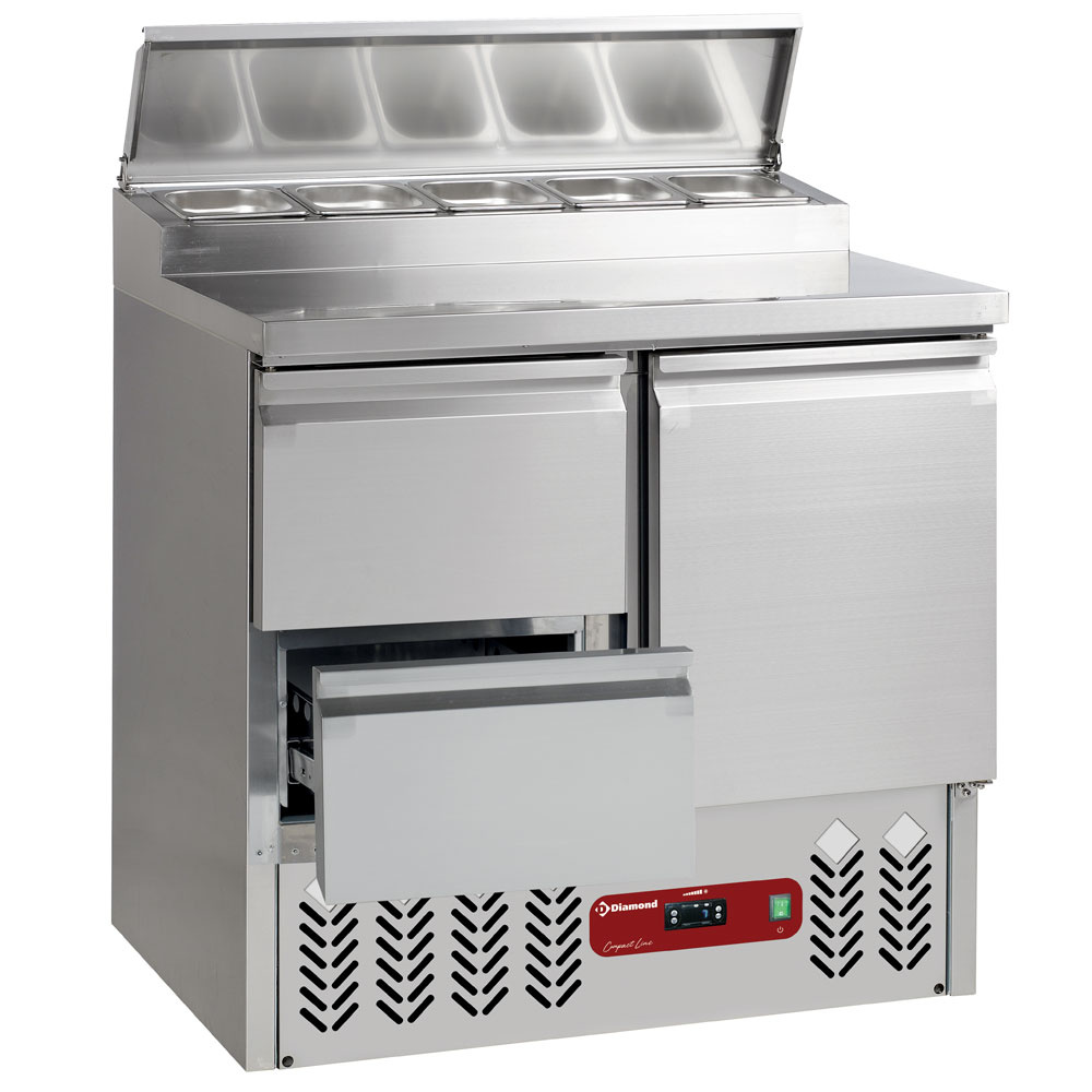 Diamond 700 MM / GN 1/1 Kühltisch bestehend aus :