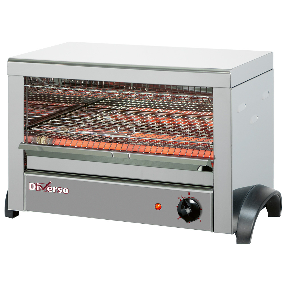 Diverso Toaster-Salamander Quarzröhren Toaster mit 3 Zangen