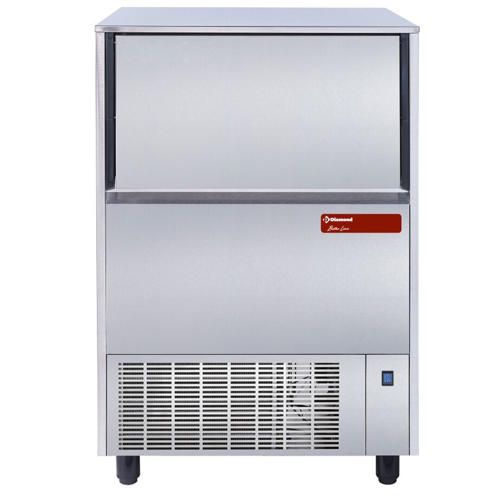 Diamond 95 Kg / AIR CONDENSEUR Eiswürfelbereiter, Eiswürfel mit Hohlraum, 75 kg mit Reservebehälter 37 kg