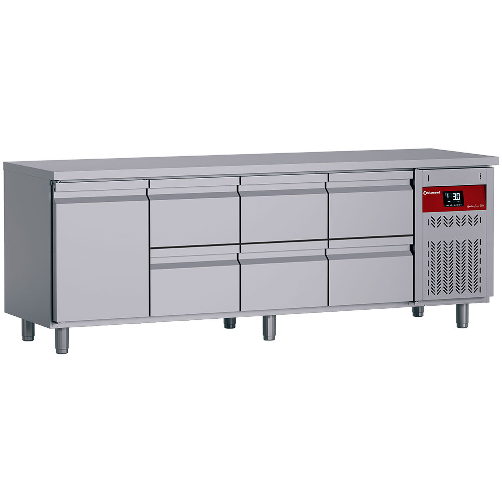 Diamond 700 MM / GN 1/1 Kühltisch bestehend aus :