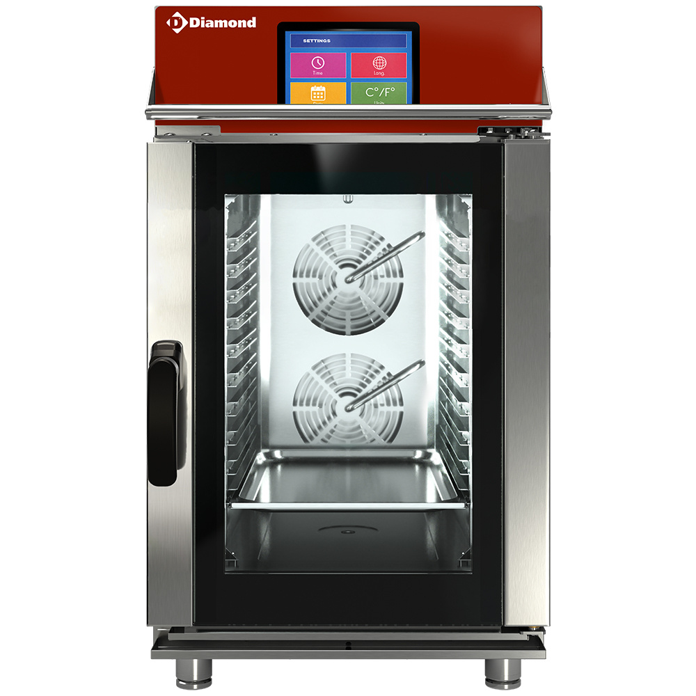 Diamond Kombidämpfer Direkt Elektro Ofen Dampf/Konvektion 10x GN1/1 Touch Screen  + Auto-Cleaning