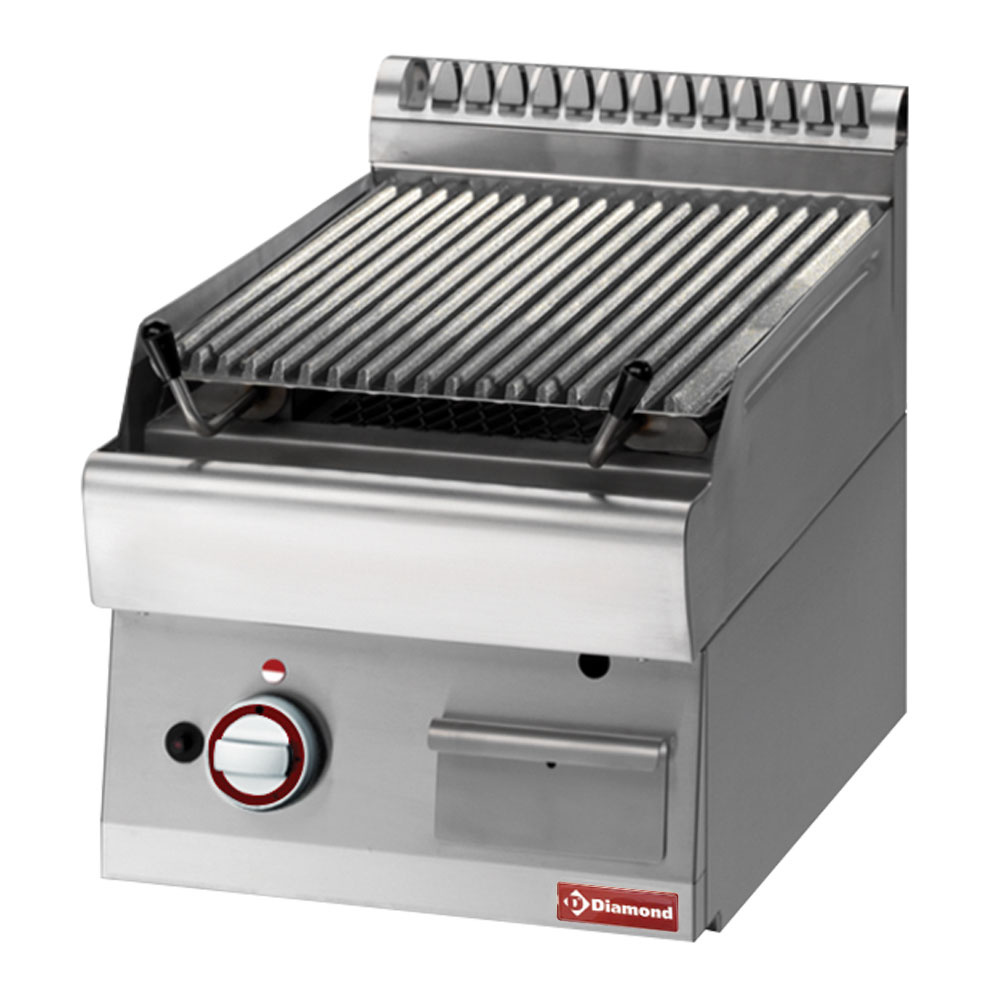 Diamond Lavastein-/Vaporgrill Lavasteingrill 1/2 Modul, Rost aus Eisen "doppelseitig"