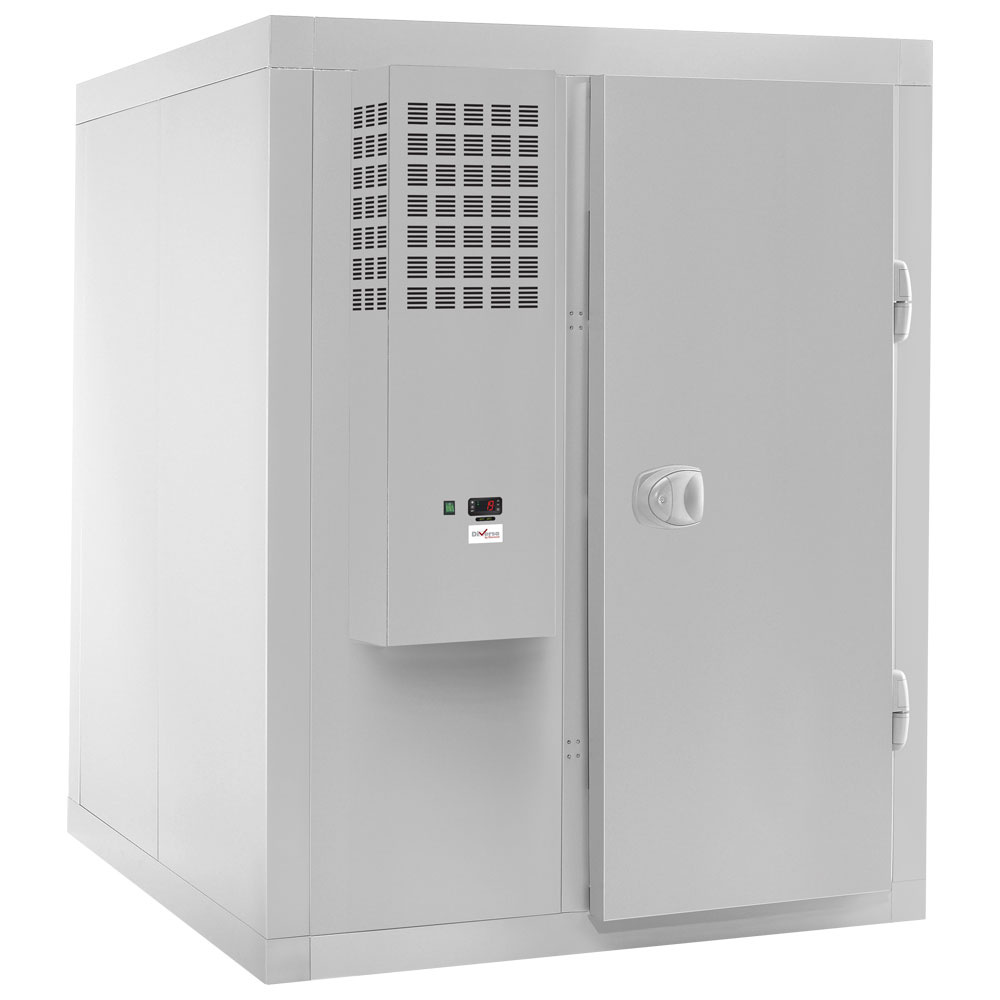 Kühlzelle ISO 60 mit Gruppe, Innendim. 1540x1240xh1950 mm (3724 Liter)