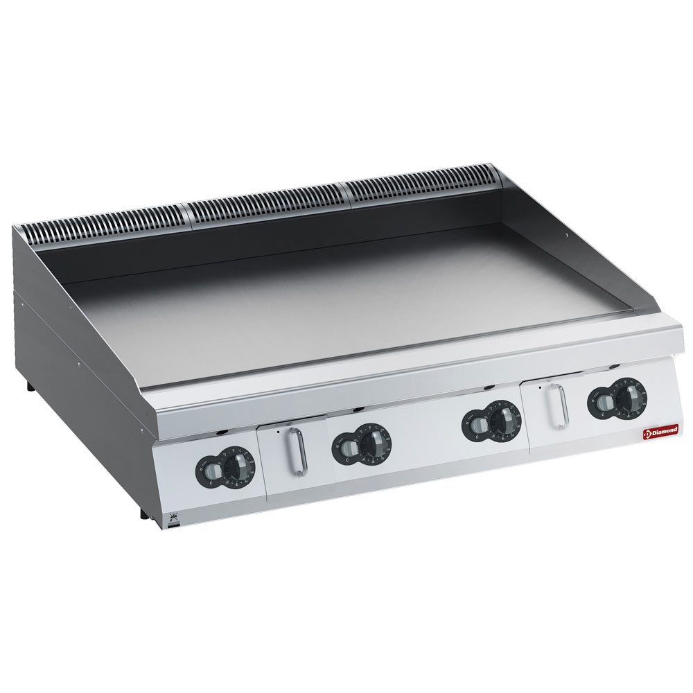 Diamond GAS Gas Grillplatte HP, glatt, nitro chrom -TOP-