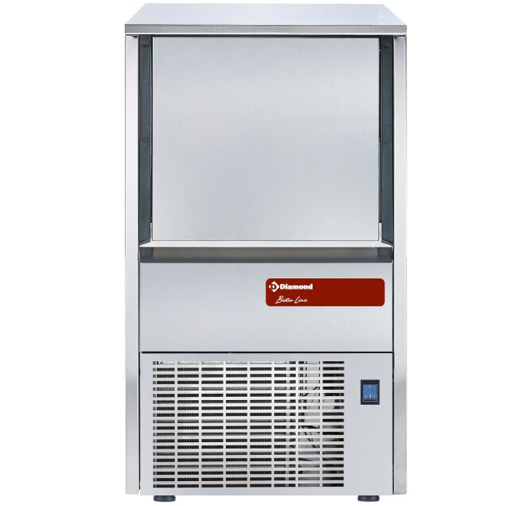 Diamond 35 Kg / AIR CONDENSEUR Eiswürfelbereiter, Eiswürfel mit Hohlraum, 31kg mit Reservebehälter 12kg