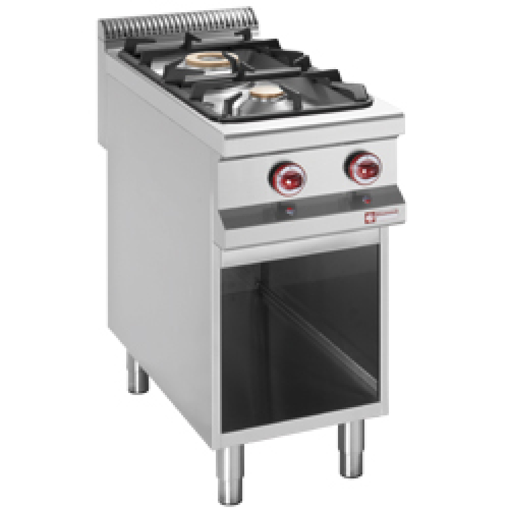 Diamond Kochserie 900 Gasherd, 2 Brenner, auf offenem Unterbau