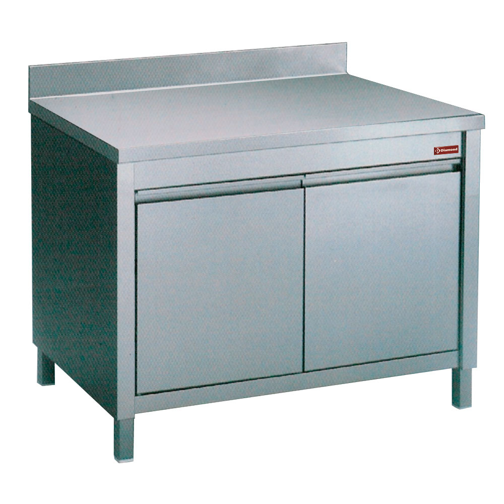 Diamond 700 mm Arbeitsschrank 2 Türen mit Aufkantun