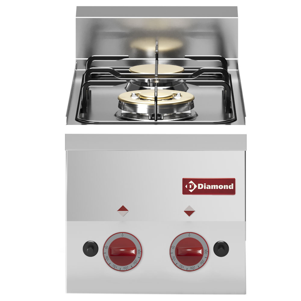 Diamond GAS Gasherd 2 Brenner -Top-