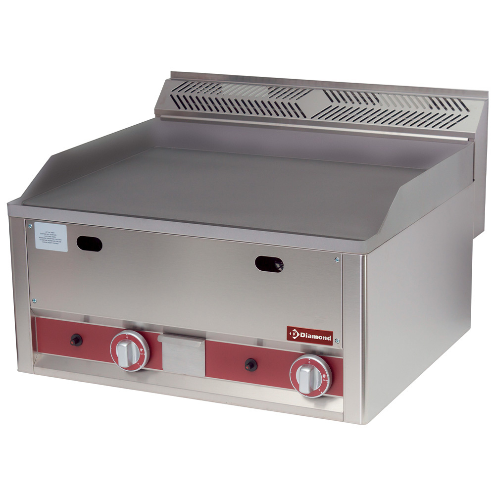 Diamond Kochserie Snack 600 Gas Grillplatte, doppelt, glatt -Top-