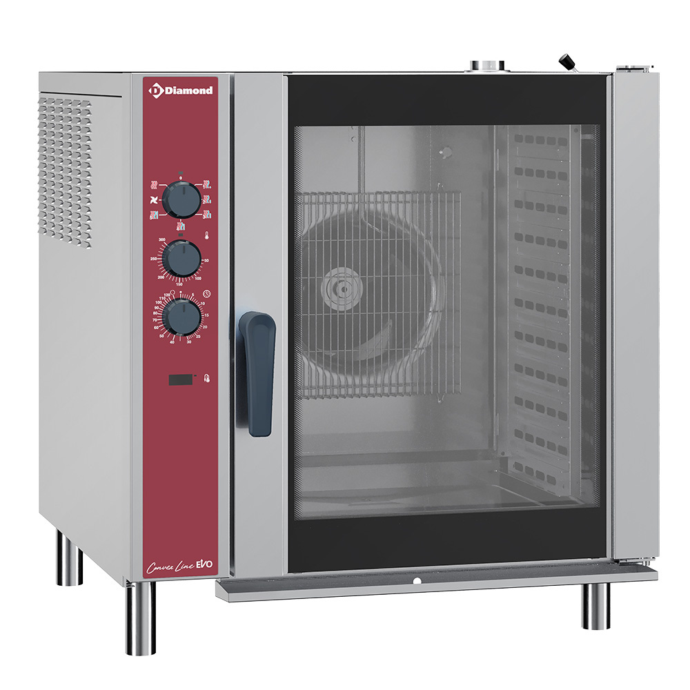 Diamond 10x GN 1/1 - ELECTRIC Elektro Konvektionsofen 10x GN 2/1, mit Luftbefeuchter