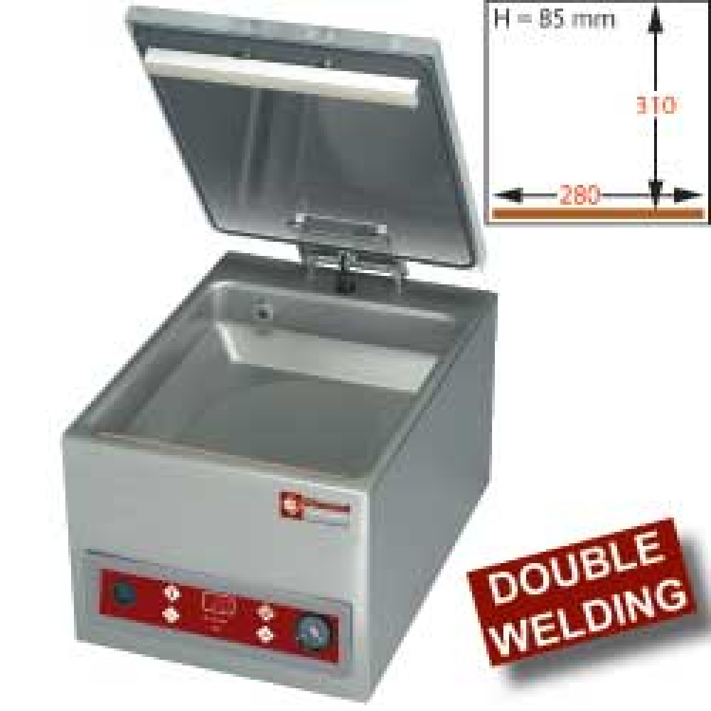 Diamond Vakuummaschine Vakuum-Maschine, Kammer 280x310xh85 mm. - 4 m3/h