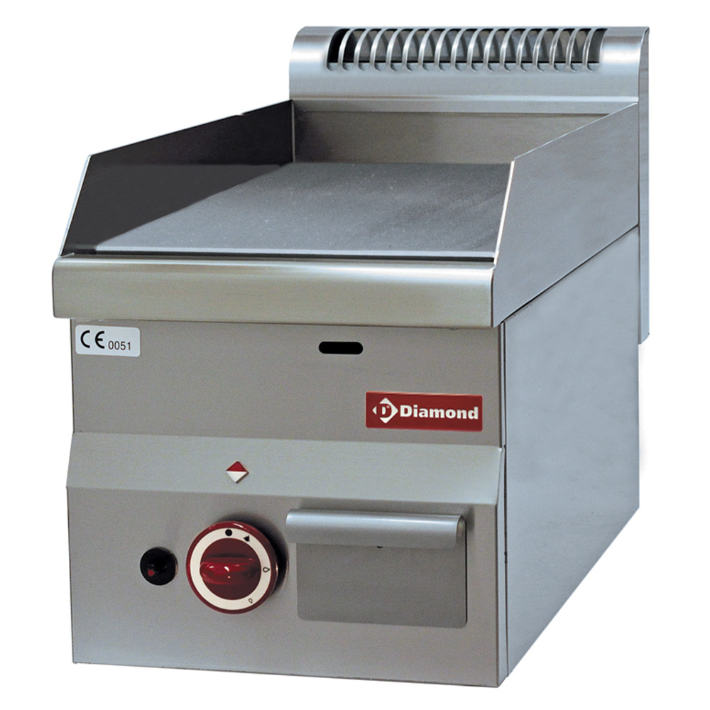 Diamond Kochserie PRO 600 Gas Grillplatte, glatt -Top-