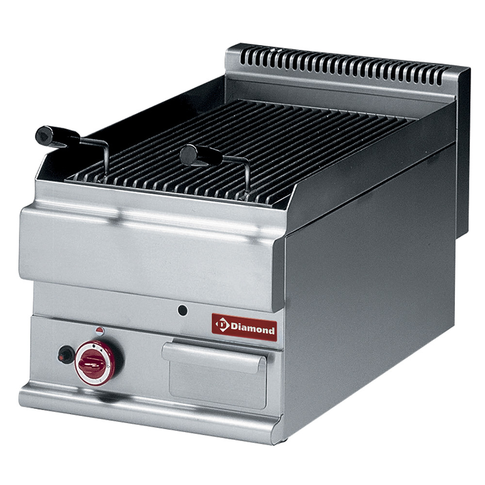 Diamond Kochserie Modular ALPHA 650 Gas Lavasteingrill, Rost aus Gusseisen -Top-
