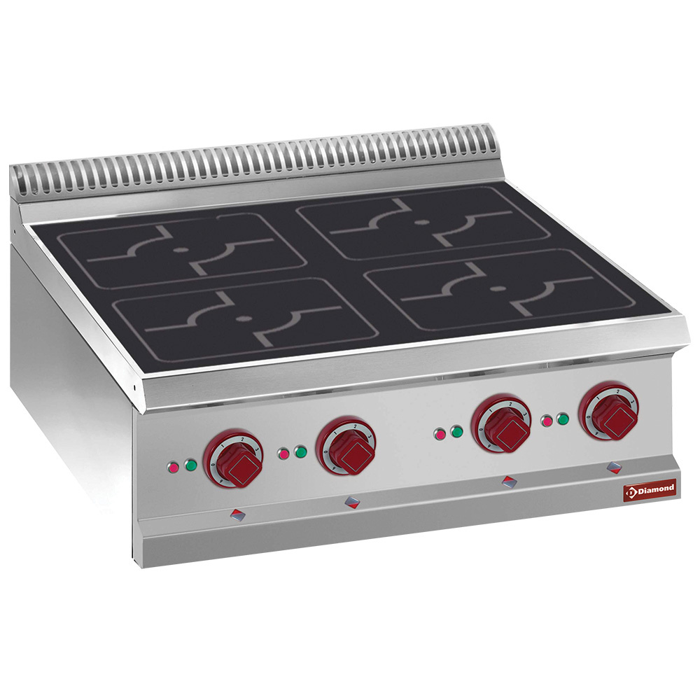 Diamond ELECTRIC - INDUCTION Elektroherd, 4 Induktionkochfelder, -OBERPLATTE-