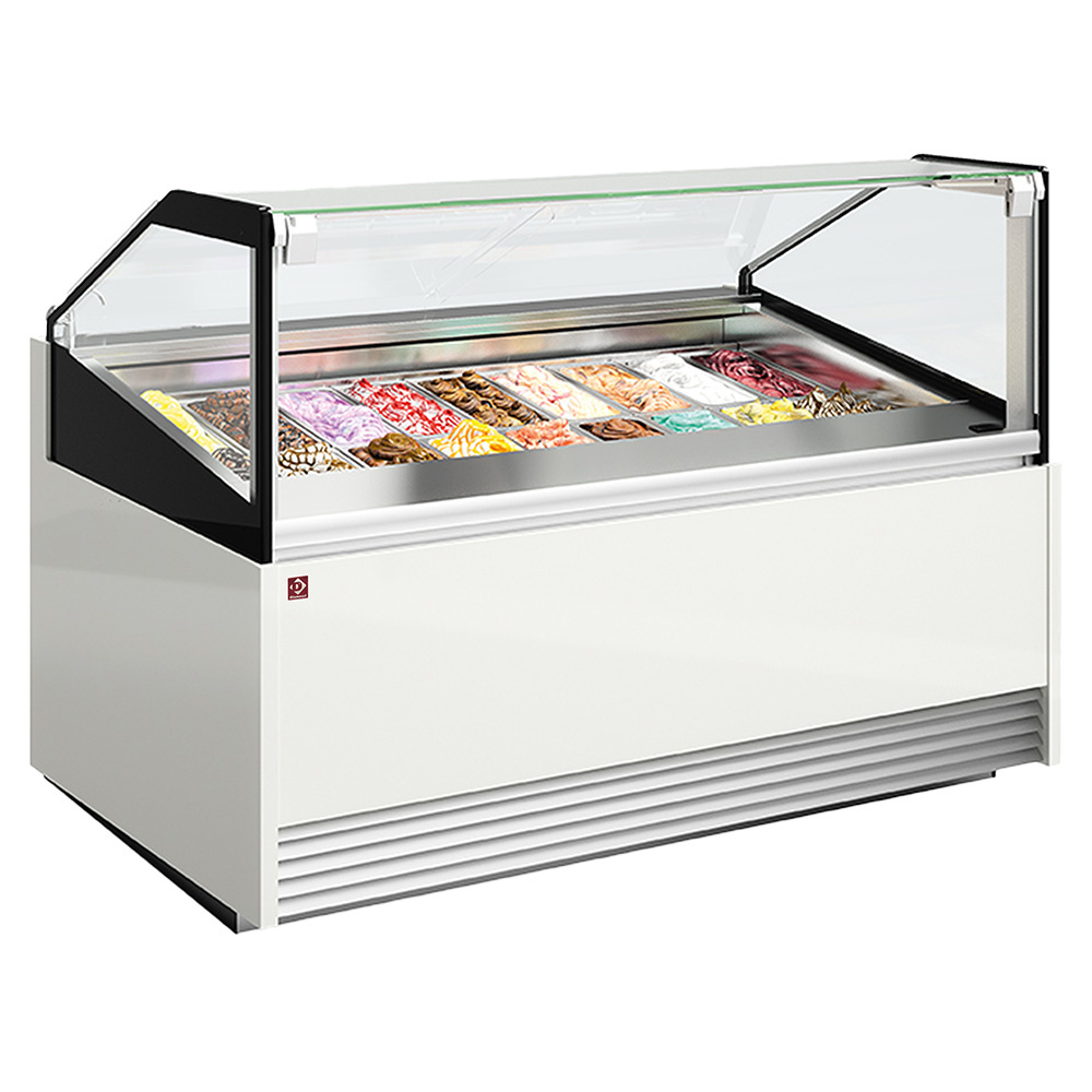 Diamond Eiscreme-Theken Eistheke mit 12 Edelstahlbehältern (360x165)