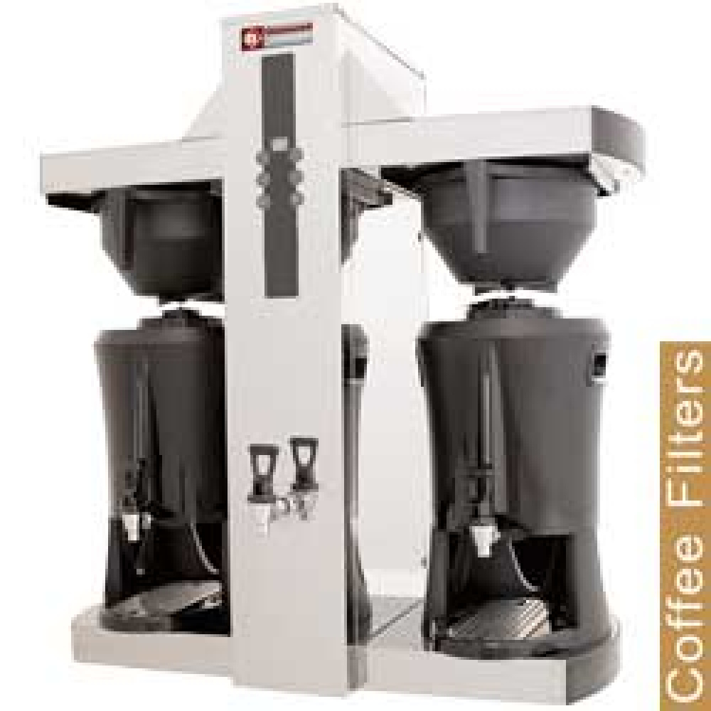 Diamond Kaffeemaschinen Filter Kaffeemaschine - 2 Spenderbehälter von 2x 5 Lit , Heißwasserhahn