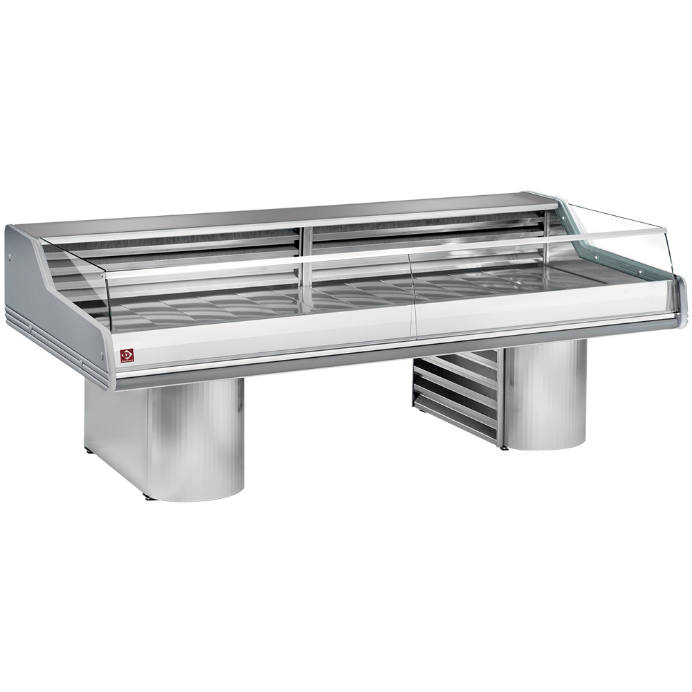 Diamond 1500 / VS / FISH Kühltheke mit Glas für "Self-Service", auf Sockel
