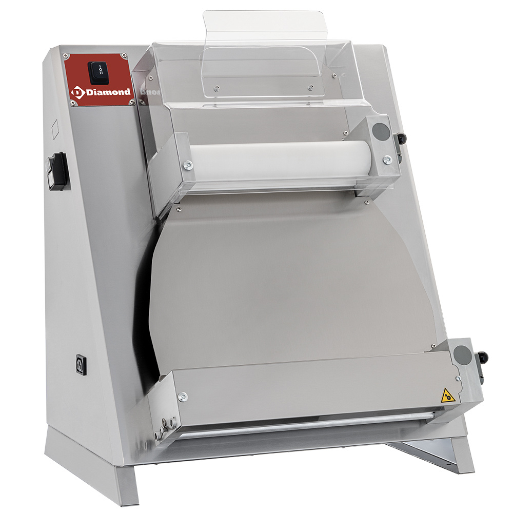 Diamond Teigausrollmaschine Teigausrollmaschine aus Edelstahl Ø 420 mm, 2 Rollen "Linear"